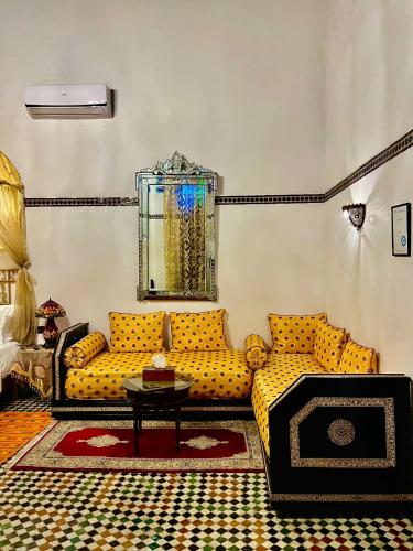Zona de estar de Riad Lalla Zoubida