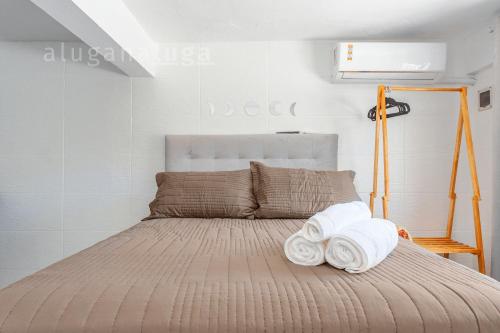 Postel nebo postele na pokoji v ubytování Casa pé na areia SC - Espaço completo