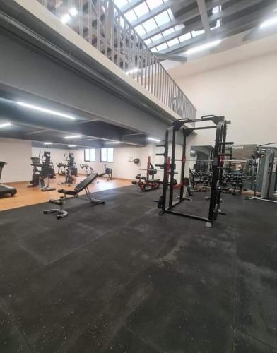 Fitness centrum a/nebo fitness zařízení v ubytování Alojamiento completo