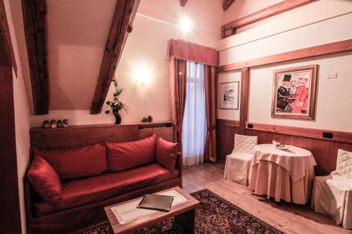 Posezení v ubytování G. Hotel Des Alpes (Classic since 1912)