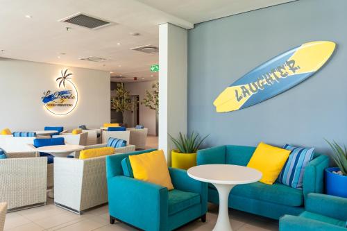 Istumisnurk majutusasutuses Blaauwberg Beach Hotel