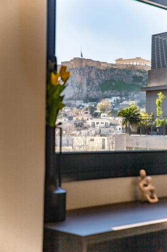 Nespecifikovaný výhled na hory nebo výhled na hory při pohledu z hotelu