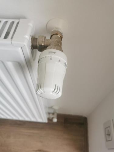 a light fixture hanging from a ceiling at Tri srca in Banja Koviljača