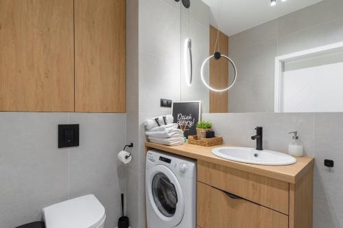 Kuchyň nebo kuchyňský kout v ubytování CITYSTAY Grabieniec Studio Łódź