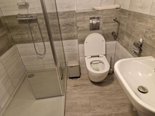 Kúpeľňa v ubytovaní Drawa Resort