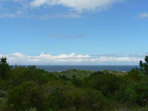 uitzicht op de oceaan vanaf de top van een heuvel bij Horseshoe Valley in Wilderness