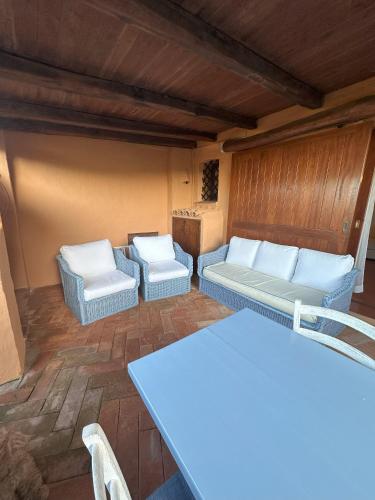 Χώρος καθιστικού στο L'Olivastro Appartamenti a Porto Cervo