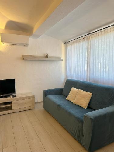 Χώρος καθιστικού στο L'Olivastro Appartamenti a Porto Cervo