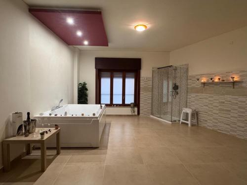 Koupelna v ubytování Vespro Guest House