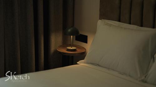 SKetch Apartmentsにあるベッド