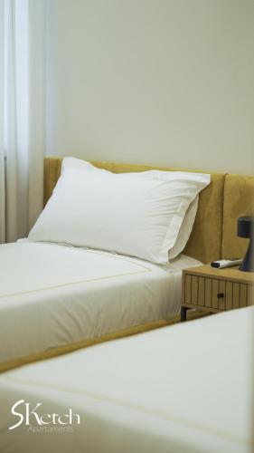 SKetch Apartmentsにあるベッド