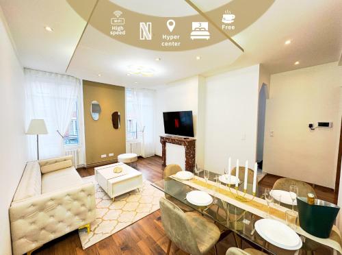 Champagne Haven Elegant Stay in City Center