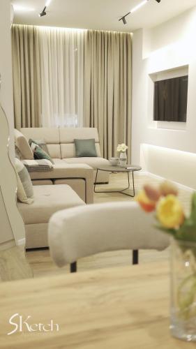 SKetch Apartmentsにあるテレビまたはエンターテインメントセンター