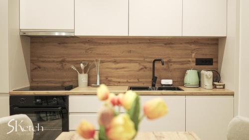 SKetch Apartmentsにあるキッチンまたは簡易キッチン