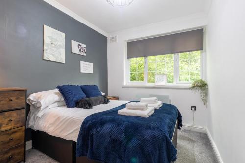 Katil atau katil-katil dalam bilik di Flat 4 Willow Brook