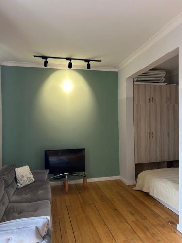 TV a/nebo společenská místnost v ubytování Apartament at Gegidze street