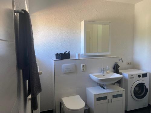 Koupelna v ubytování Ferienwohnung Nele