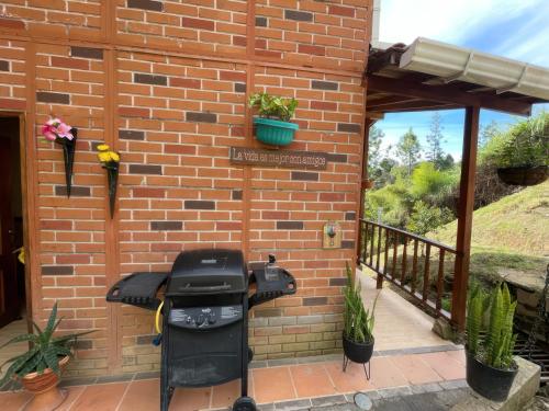 Jardín al aire libre en Finca Acogedora con Área de BBQ, Parking Privado y Hamacas
