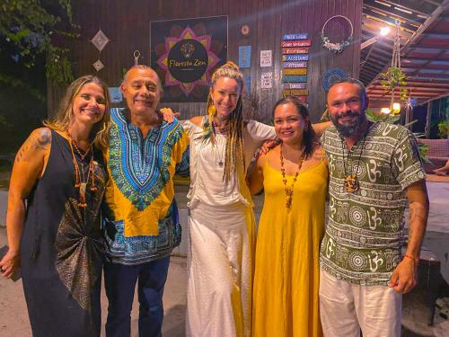 a group of people posing for a picture at Floresta Zen - Pousada Xamanica in Manaus
