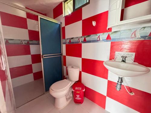 Salle de bains dans l'établissement Tintipan Hotel