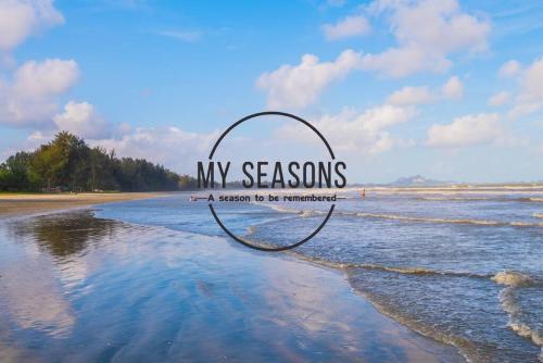 a picture of the beach with the words my seasons at Timurbay by My Seasons in Kuantan