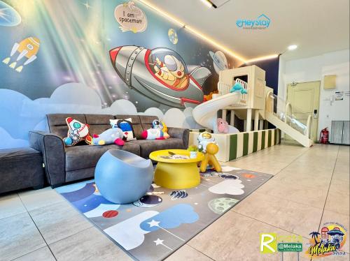 Posezení v ubytování Atlantis Residences Melaka by HeyStay Management