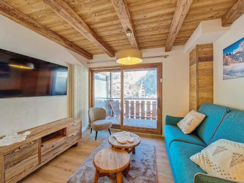 Appartement 8 pers rénové, 2 ch, accepte animaux, garage - La Clusaz - FR-1-818-21