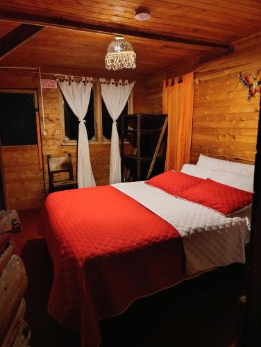 Postel nebo postele na pokoji v ubytování glamping/cabañas Monaco