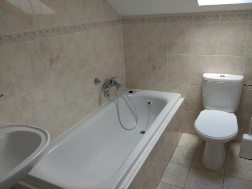 Salle de bains dans l'établissement Pension Všeruby