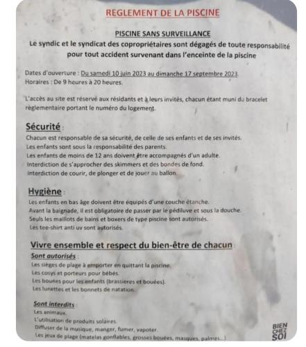une lettre avec un document y afférent dans l'établissement Villa Club T2 à Mar Vivo, plages à pieds, piscine, à La Seyne-sur-Mer