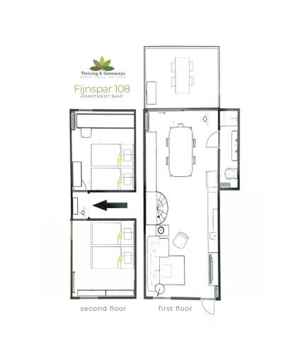 a floor plan of the fusion at Bos-Chalet bij Wijers Wandelroutes, Rust & Gezinsplezier Fijnspar 108 Hengelhoef in Houthalen-Helchteren