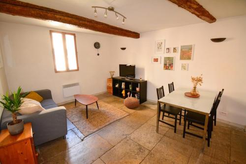 Posezení v ubytování Canourgue