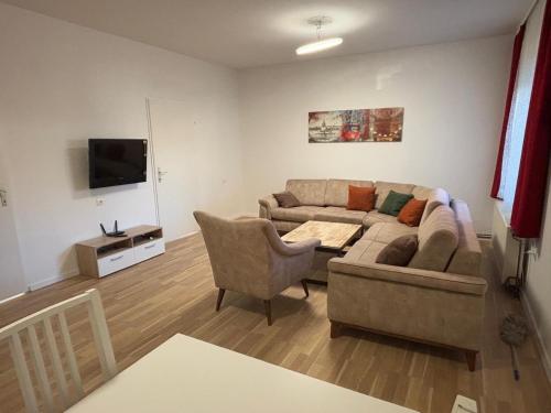 Ruang duduk di Cozy Apartment near of Vienna