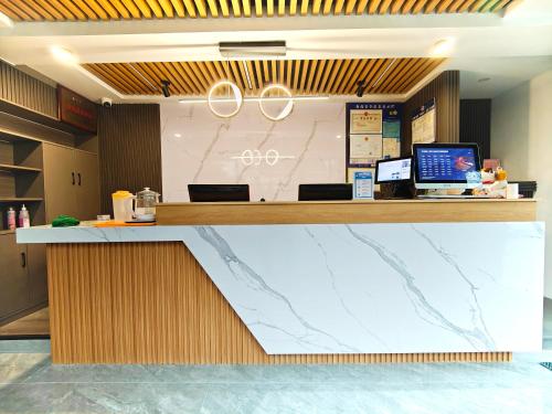 Vstupní hala nebo recepce v ubytování 可可酒店苏州十全街三元坊地铁站店