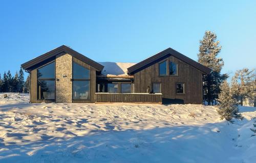 Το 5 Bedroom Stunning Home In Løten τον χειμώνα