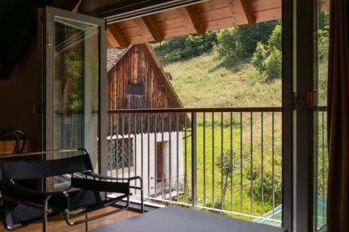 Ein Balkon oder eine Terrasse in der Unterkunft Albergo Diffuso Comeglians