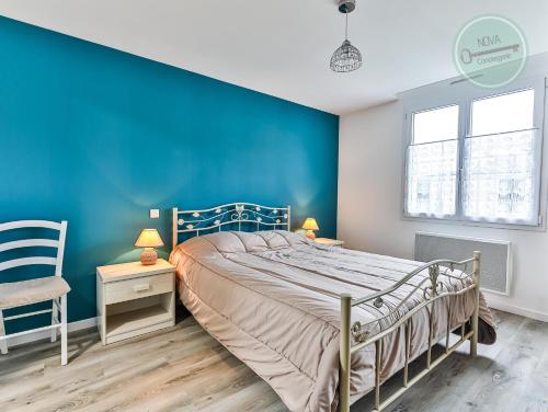 Posteľ alebo postele v izbe v ubytovaní Maison Ker Mona