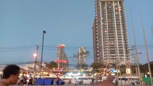 Vedere generală la Jomtien Beach sau o vedere a orașului de la acest apartament