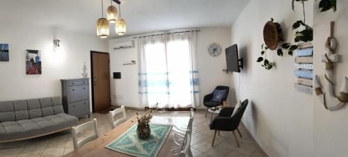Χώρος καθιστικού στο Casa Vacanze Dal Vecchio Pescatore