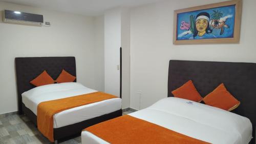 HoteL Wale' Kerüにあるベッド