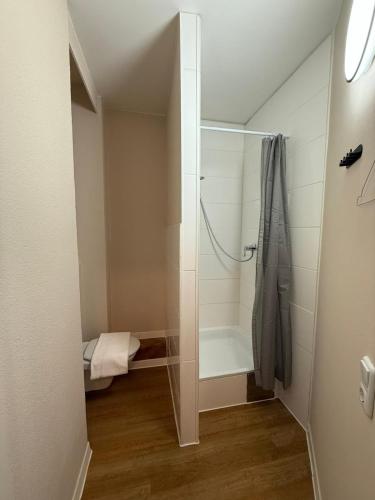 Koupelna v ubytování CROWN LIVING Villa Blumenau Studios, SmartTV, Parkplatz