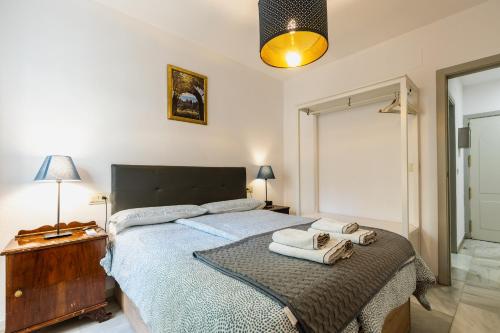 Postel nebo postele na pokoji v ubytování Apartamentos Ruta de la Sierra