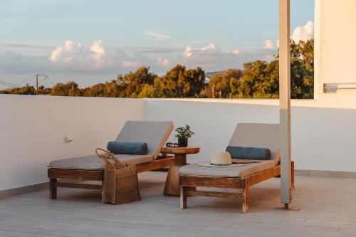 Χώρος καθιστικού στο Almiriki Naxos Beachside Living