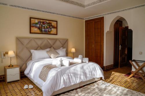 Cama o camas de una habitación en Palais Volteras