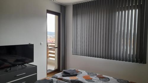 Μια τηλεόραση ή/και κέντρο ψυχαγωγίας στο Апартамент Славяна