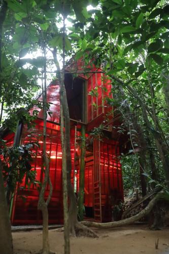 Zahrada ubytování Bamboo Cabana Adams Peak