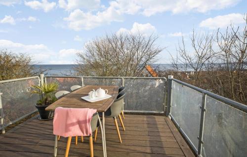 Un balcón o terraza en Gudhjem Søpark Lejl 26