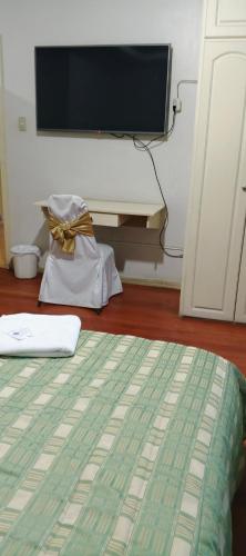 Postel nebo postele na pokoji v ubytování HOTEL BOMBUSCARo