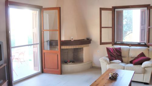 Posezení v ubytování Chic Villa in Kalymnos + Mountain View