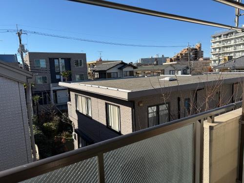 Akazu-hostel newにあるバルコニーまたはテラス